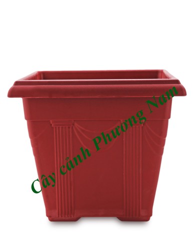 Chậu nhựa vuông 36 x 36 (đỏ)