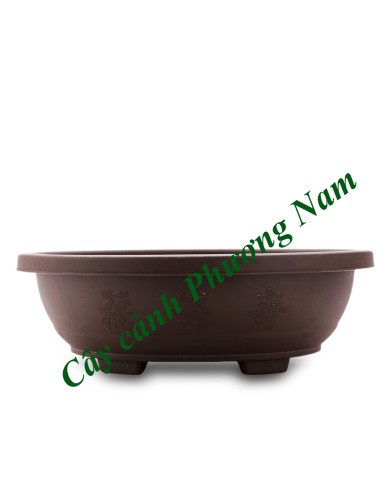 Chậu nhựa oval 30 x 23 cm (nâu)