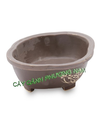 Chậu đất nung oval