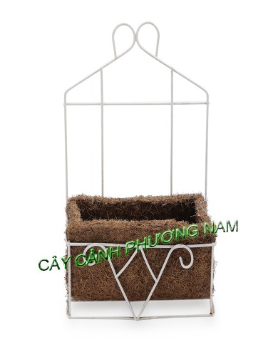 Chậu sắt ốp tường 